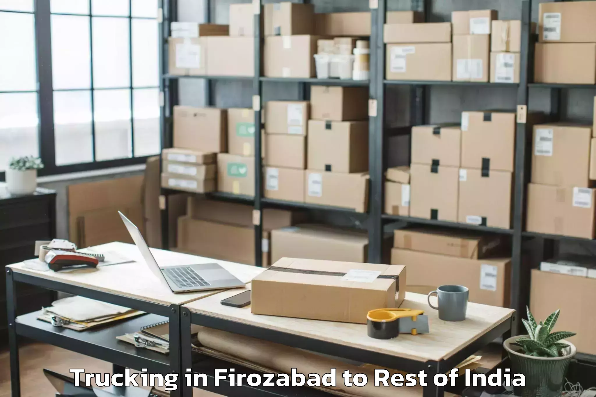 Hassle-Free Firozabad to Tangmarg Trucking